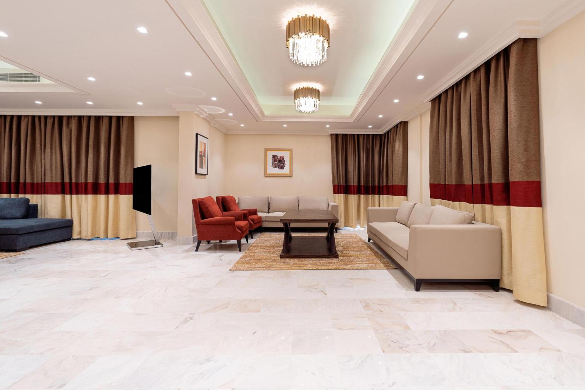 Sheraton Jeddah Hotel - Saudi Brothers Commercial Company Branch Exterior photo A 3D rendering of a living room